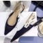 Dior J'Adior Slingback Fishnet Ballet Flats Indigo Blue 2020