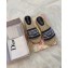 Dior Granville Oblique Embroidered Cotton Espadrilles Slipper Sandals Dark Blue 2020