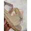 Dior Granville Oblique Embroidered Cotton Espadrilles Slipper Sandals Beige 2020