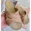 Dior Granville Embroidered Cotton Espadrilles Mules Slipper Sandals Beige 2020