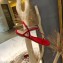 Prada Patent Leather Triangle Logo Thong Sandals Patent Red 2020