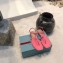Prada Patent Leather Triangle Logo Thong Sandals Patent Pink 2020