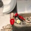 Prada Heel 7cm Patent Leather Triangle Logo Mules Patent Red 2020