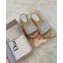 Dior Granville Oblique Embroidered Cotton Espadrilles Slipper Sandals White 2020