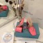 Prada Heel 7cm Patent Leather Triangle Logo Mules Patent Pink 2020