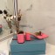 Prada Heel 7cm Patent Leather Triangle Logo Mules Patent Pink 2020