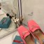 Prada Heel 7cm Patent Leather Triangle Logo Mules Patent Pink 2020