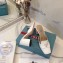 Prada Heel 7cm Patent Leather Triangle Logo Mules Patent White 2020