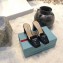 Prada Heel 7cm Patent Leather Triangle Logo Mules Patent Black 2020