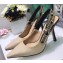Dior Heel 9.5cm J'Adior Embroidered Slingback Pumps Beige 2020