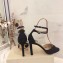 Jimmy Choo Heel 10cm EMSY Sandals Glitter Black 2020