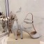 Jimmy Choo Heel 10cm EMSY Sandals Glitter Silver 2020