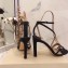 Jimmy Choo Heel 10cm TESCA Sandals Glitter Black 2020
