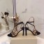 Jimmy Choo Heel 10cm TESCA Sandals Glitter Black 2020