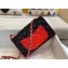 Chanel Bi-color Classic Flap Small Bag in Patent Calfskin Black/Red/Silver