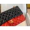 Chanel Bi-color Classic Flap Medium Bag in Patent Calfskin Black/Red/Gold