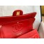 Chanel Bi-color Classic Flap Medium Bag in Patent Calfskin Black/Red/Gold