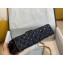 Chanel Bi-color Classic Flap Medium Bag in Patent Calfskin Navy Blue/Black/Gold
