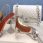 Amina Muaddi Heel 7cm/10cm Begum Glass Slingback Pumps Transparent PVC