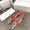 Amina Muaddi Heel 1.5cm Begum Glass Slingback Flats Transparent PVC