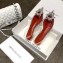 Amina Muaddi Heel 1.5cm Begum Glass Slingback Flats Transparent PVC