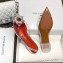 Amina Muaddi Heel 1.5cm Begum Glass Slingback Flats Transparent PVC