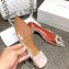 Amina Muaddi Heel 1.5cm Begum Glass Slingback Flats Transparent PVC