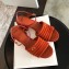 Fendi Promenade Slingbacks Sandals Suede Brown with Wide Topstitched Band 2020