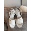 Fendi Promenade Slingbacks Sandals Suede White with Wide Topstitched Band 2020