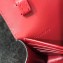 Celine Triomphe Canvas Wallet on Strap Bag Red 2020