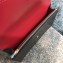 Celine Triomphe Canvas Wallet on Strap Bag Red 2020