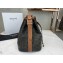 Celine Triomphe Canvas Medium Drawstring Bucket Bag Brown 2020
