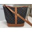 Celine Triomphe Canvas Medium Bucket Bag Brown 2020