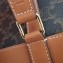 Celine Triomphe Canvas Vertical Drawstring Bucket Bag Brown 2020