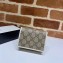 Gucci 1955 Horsebit Card Case Wallet 621887 GG Canvas White 2020