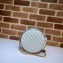 Gucci Diagonal GG Marmont Mini Round Shoulder Bag 550154 White/Blue 2020