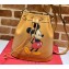 Disney x Gucci Small Bucket Bag 602691 Leather Apricot 2020