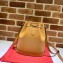 Disney x Gucci Small Bucket Bag 602691 Leather Apricot 2020