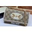 Gucci 1955 Horsebit Clutch with Chain Mini Bag 621888 GG Canvas White 2020