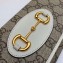 Gucci 1955 Horsebit Clutch with Chain Mini Bag 621888 GG Canvas White 2020