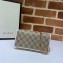 Gucci 1955 Horsebit Wallet with Chain Bag 621892 GG Canvas White 2020