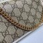 Gucci 1955 Horsebit Wallet with Chain Bag 621892 GG Canvas White 2020