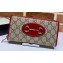 Gucci 1955 Horsebit Zip Around Wallet 621889 GG Canvas Red 2020