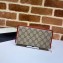 Gucci 1955 Horsebit Zip Around Wallet 621889 GG Canvas Red 2020
