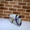 Gucci Diagonal GG Marmont Mini Shoulder Bag 446744 White/Blue 2020