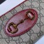 Gucci 1955 Horsebit Zip Around Wallet 621889 GG Canvas Red 2020