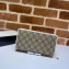 Gucci 1955 Horsebit Zip Around Wallet 621889 GG Canvas White 2020