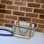 Gucci Diagonal GG Marmont Mini Shoulder Bag 446744 White/Blue 2020