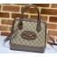 Gucci 1955 Horsebit Small Top Handle Bag 621220 GG Canvas Brown 2020