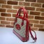 Gucci 1955 Horsebit Small Top Handle Bag 621220 GG Canvas Red 2020
